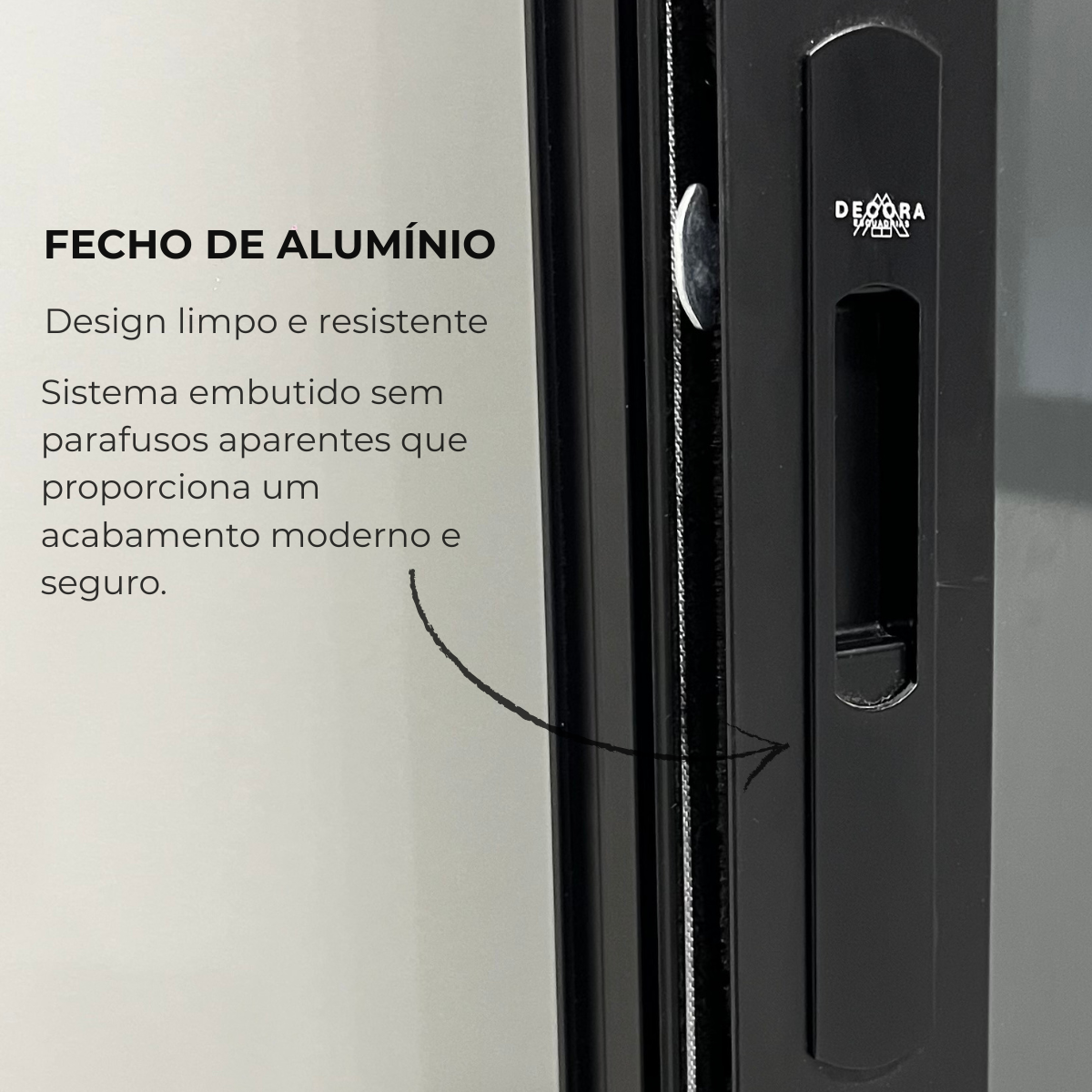 Janela de Alumínio Duas Folhas Móveis Preta Linha Suprema - imagem 3
