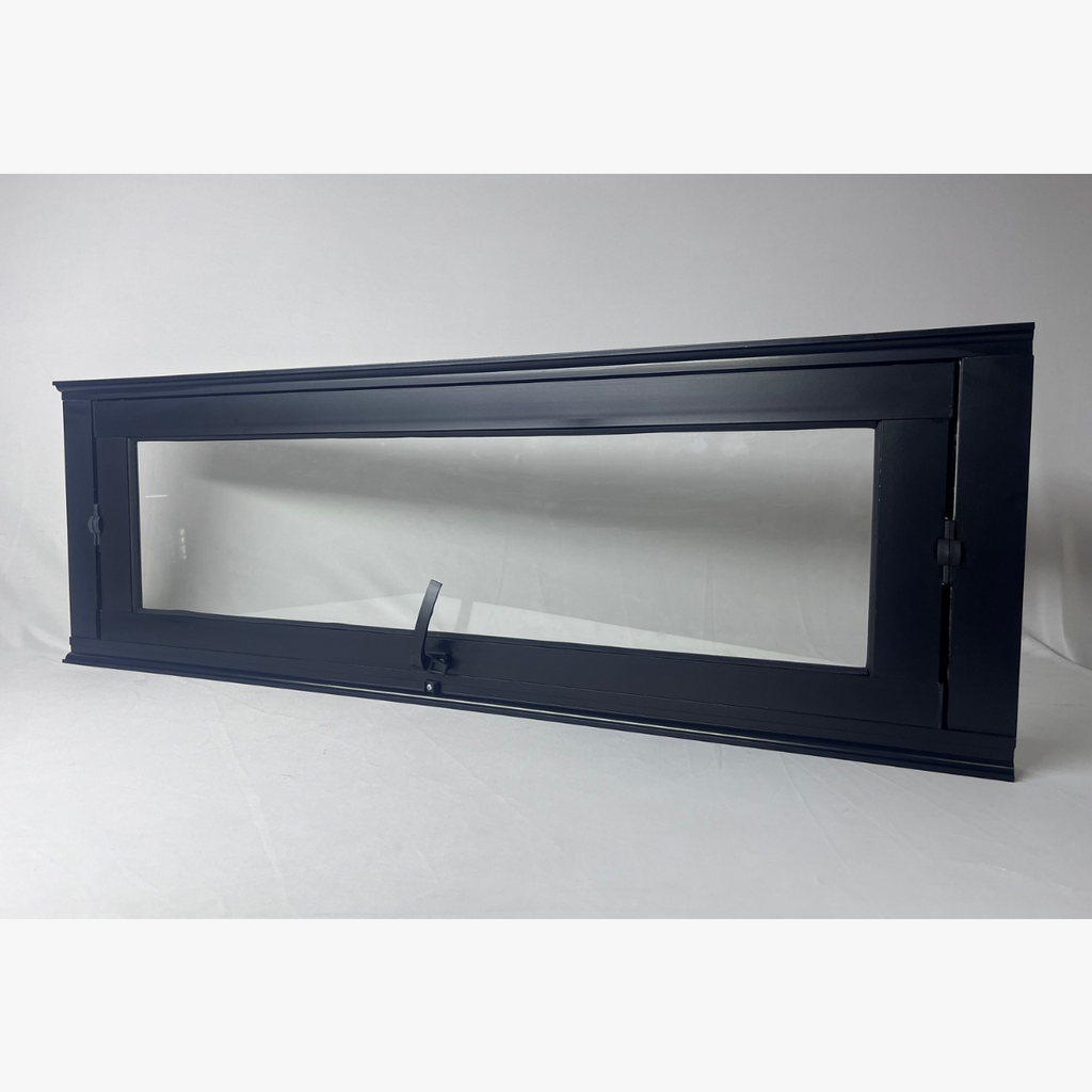 Vitrô Pivotante Preto Horizontal Linha 25 - imagem 6